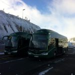 Autobus classic bus nieve